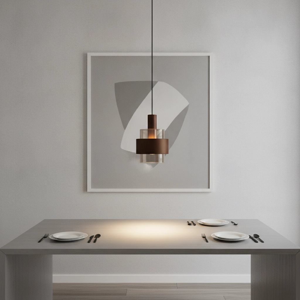 Moderne hanglamp Serena koffie bruin Ø 18,5cm