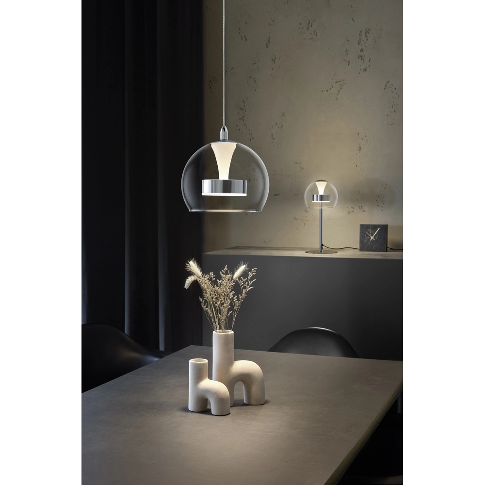 Hanglamp Flynt enkel chroom Trio 4017807670981