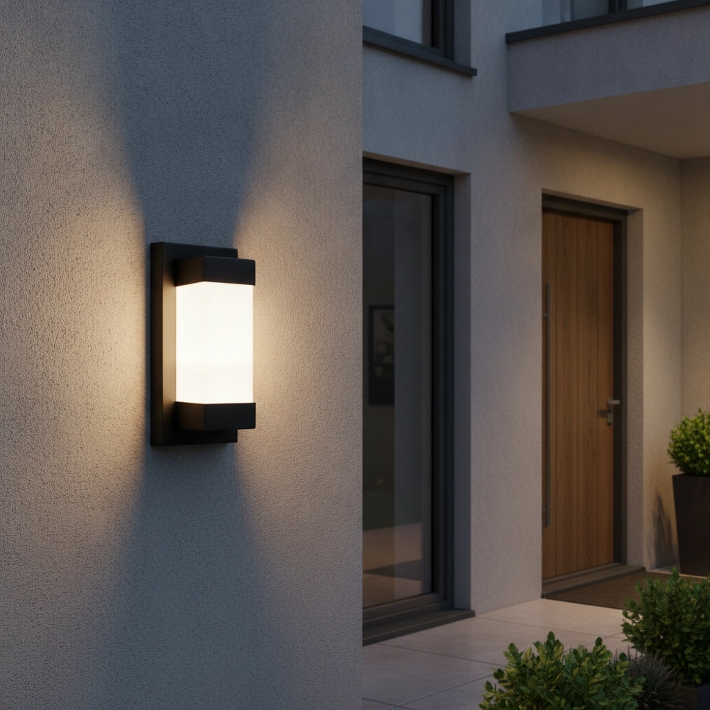 Zwarte wandlamp Leto design