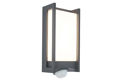 Antraciete wandlamp Qubo met sensor Antraciete wandlamp Qubo met sensor