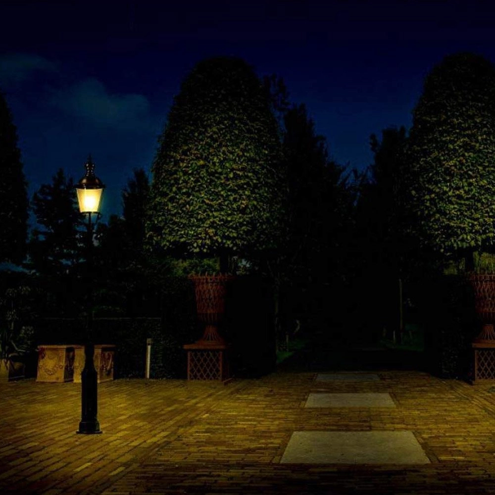 Nostalgische buitenlantaarn Dusseldorf zwart KS Verlichting 8714732080149