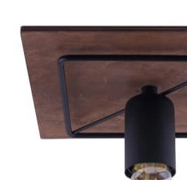 Wooden ceiling lamp Coba Lyora 5903139904292