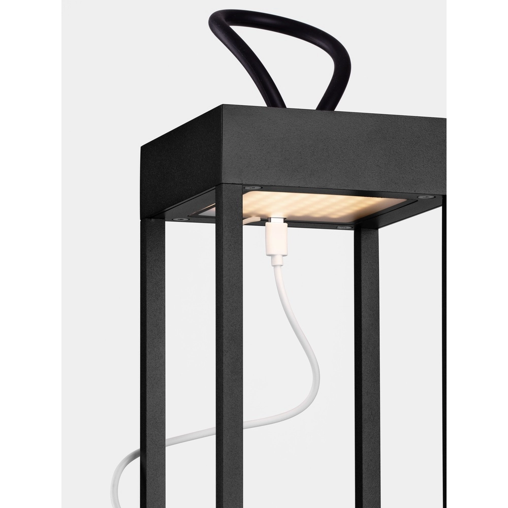 Zwarte tafellamp Lucia oplaadbaar Lyora 5212017448224