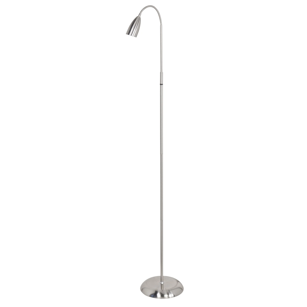 Moderne vloerlamp Touchy Metal nikkel