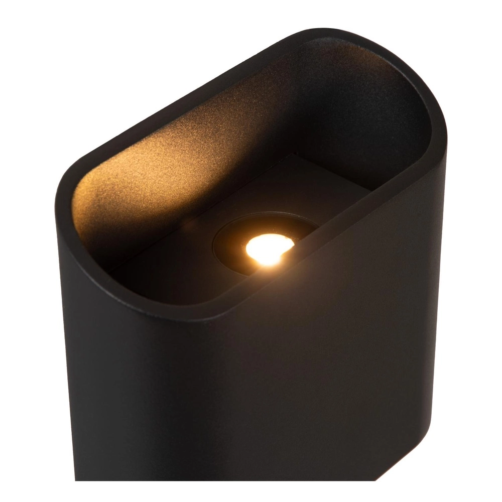 Design wandlamp Atila up en down zwart IP65 Lucide 5411212680105
