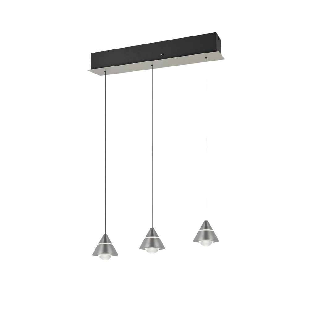 Design hanglamp Romeo 3-lichts nikkel Trio 4017807667783