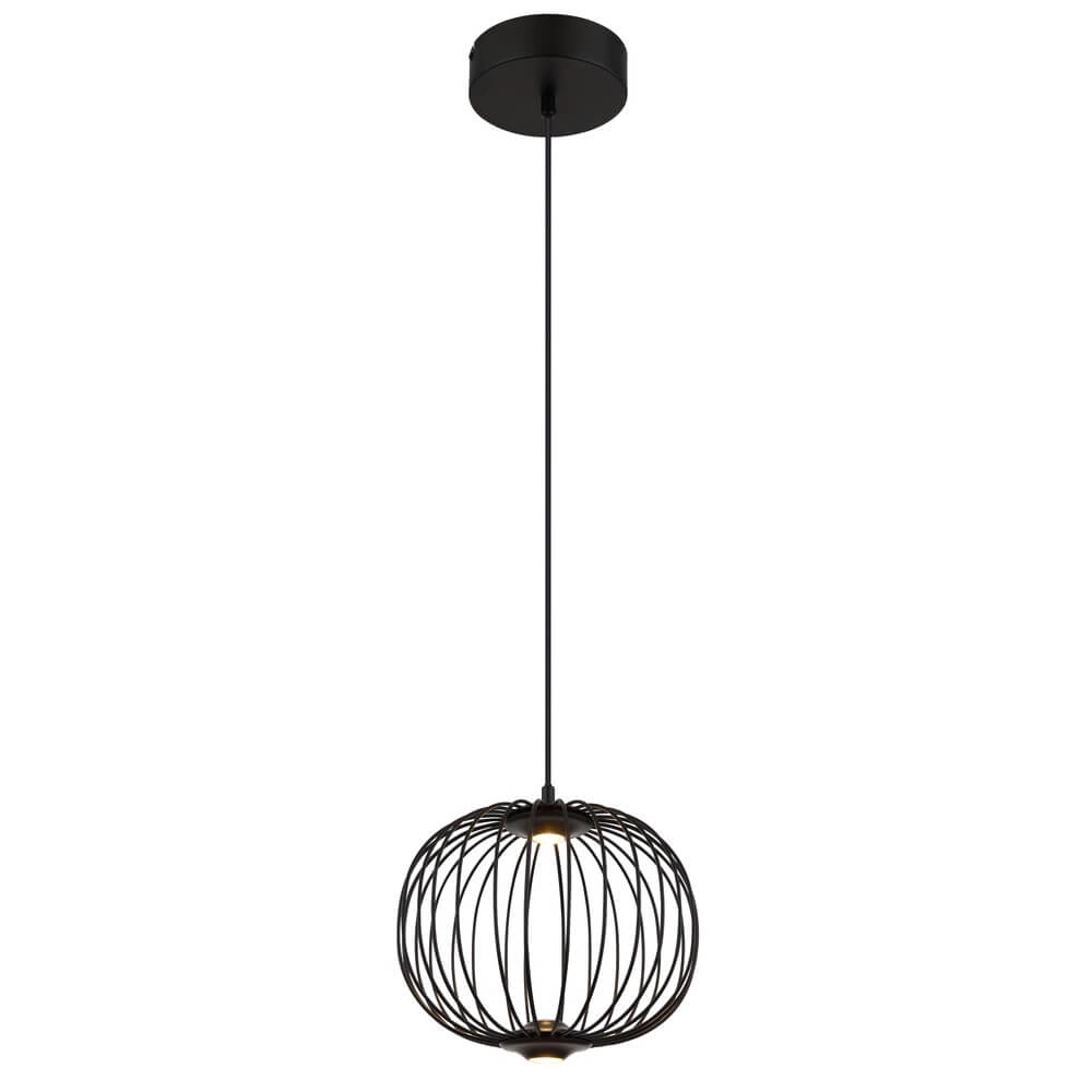 Zwarte hanglamp Galway enkel kooi Ø 30cm Globo 9007371471324