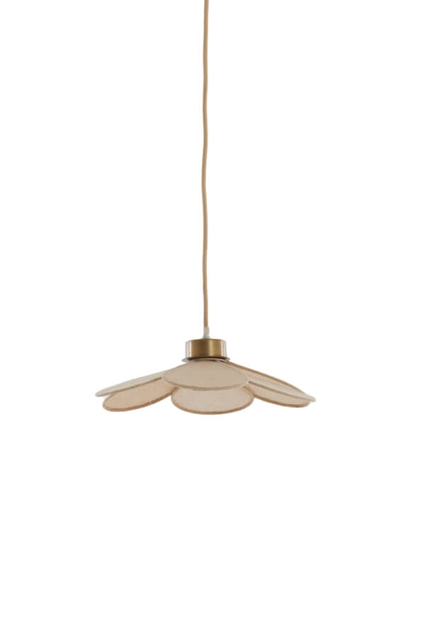 Hanglamp Fyano bloem crème Ø 30,5cm Light & Living 8717807706678
