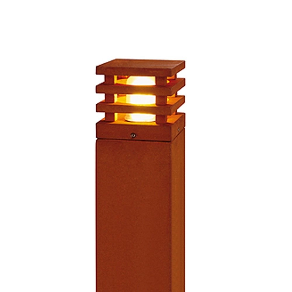 Unieke roestige buitenlamp Rusty Square 70 vierkant SLV 4024163101417