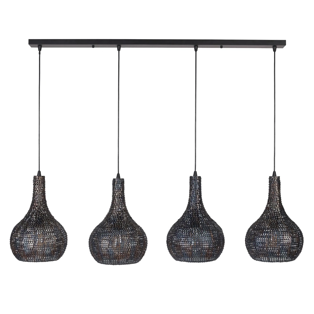 4L hanglamp Armor 4x Ø 25cm Lyora 8716803512900