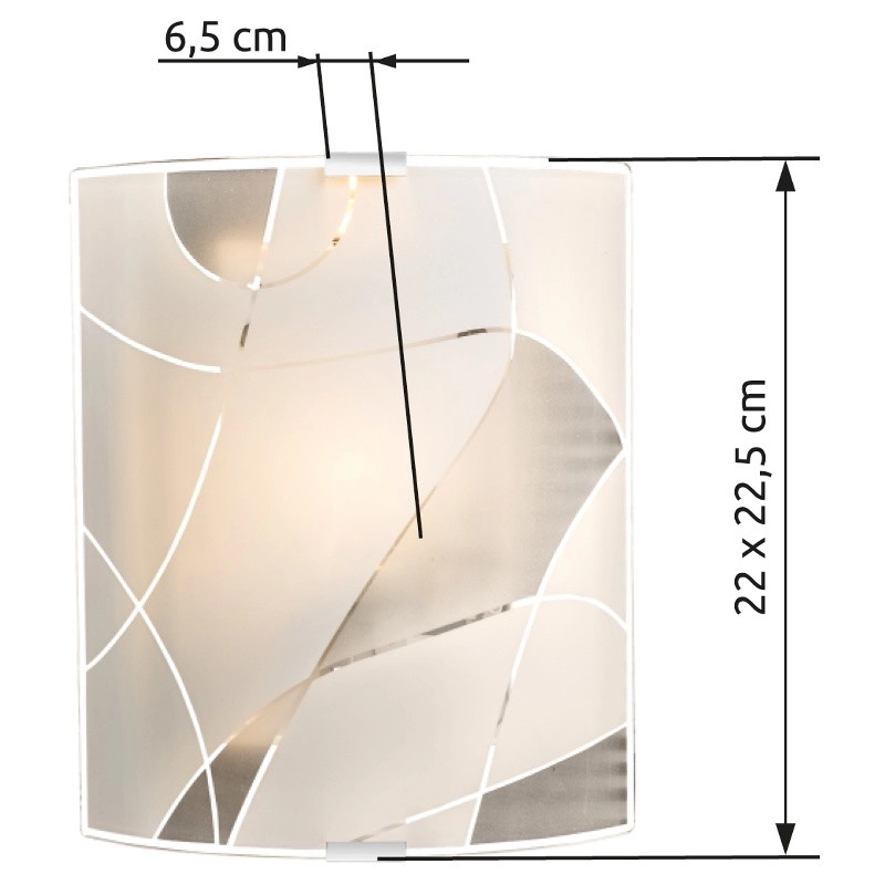 Wandlamp Paranja wit S Globo 9007371326297