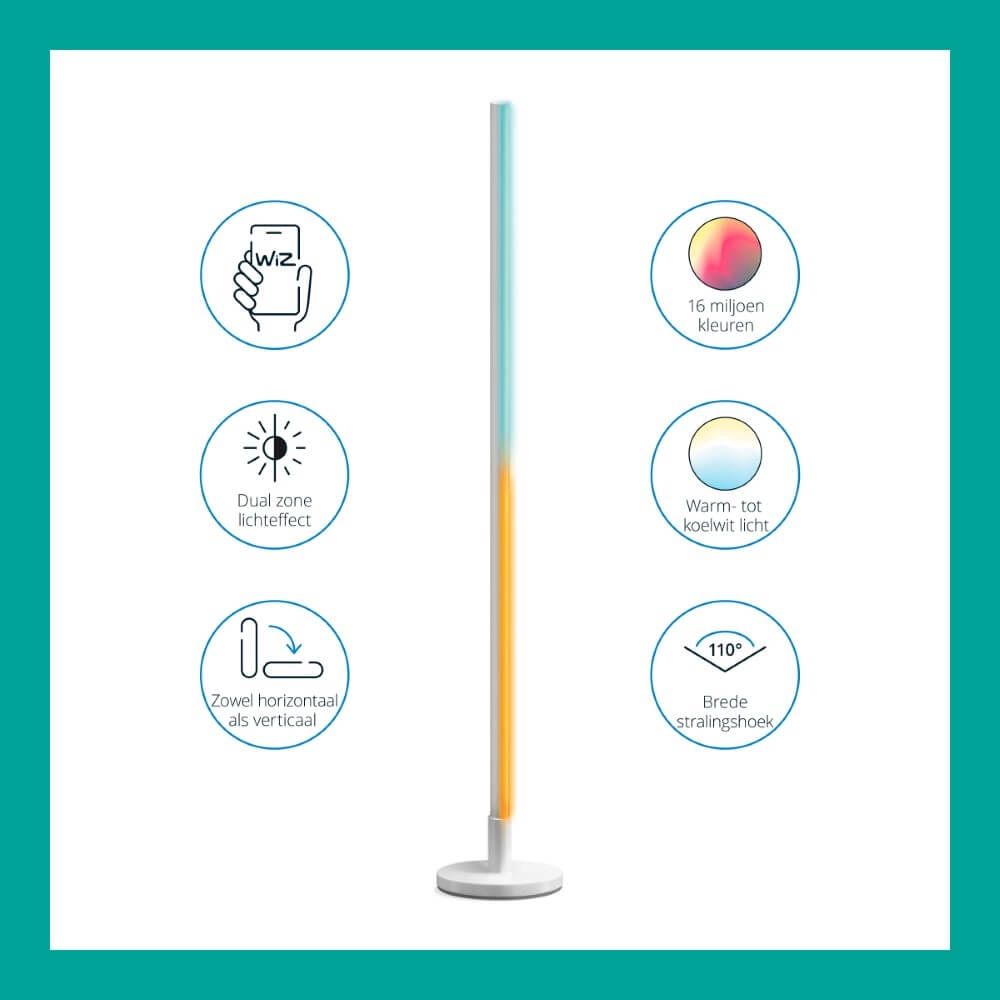 Instelbare vloerlamp Pole WiZ 8719514554375