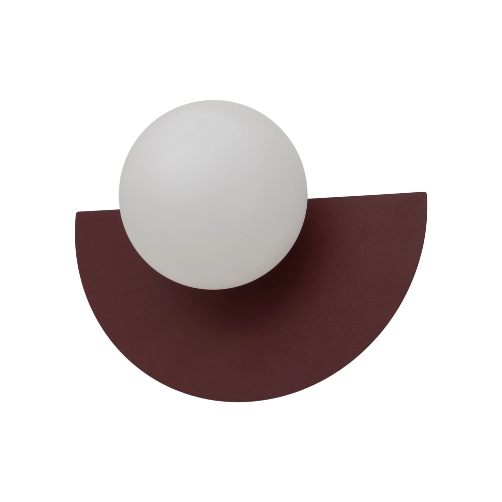 Wandlamp half Saturn bordeaux rood Lyora 5903139126021