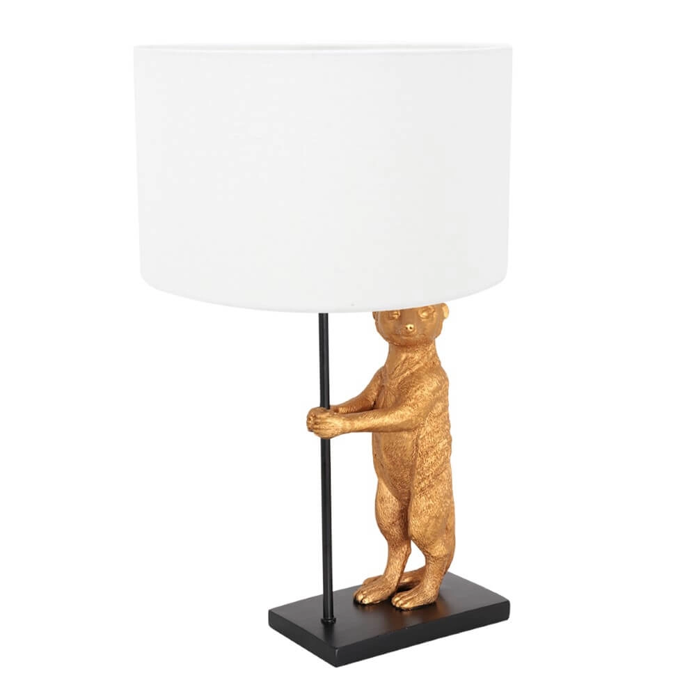 Schemerlamp Animaux met zand linnen kap Schemerlamp Animaux met zand linnen kap