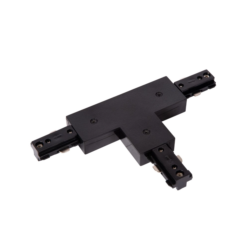 Rail T-connector (A) Track 1-fase zwart