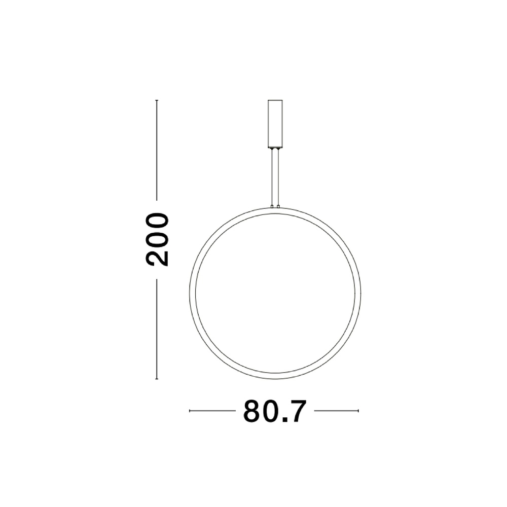 Ronde hanglamp Change Ø 80,7cm zwart Lyora 5212017437310