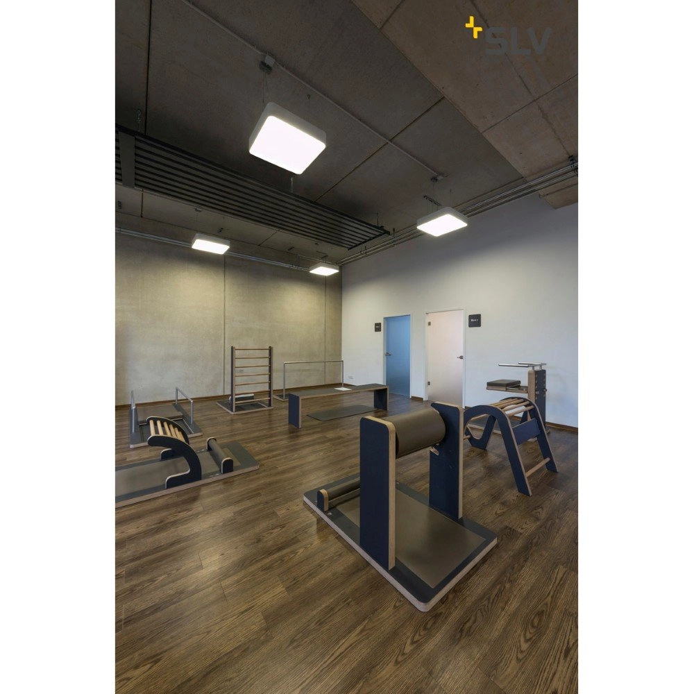 Vierkante hanglamp Medo Led 60cm wit SLV 4024163190183