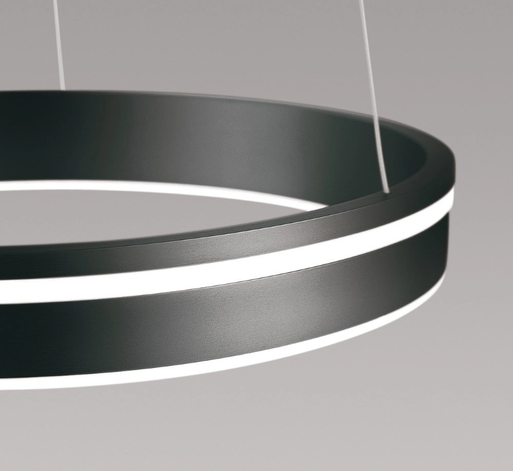 Design plafondlamp Q-Vito Ø 40cm antraciet Paul Neuhaus 4012248336052
