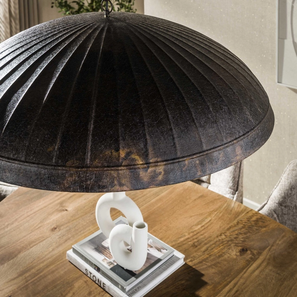 Industriële kantoor lamp Guard Ø 90cm - smoked bruin Lyora 8716803511514