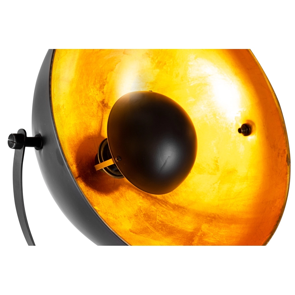 Tripod vloerlamp Timo zwart met goud Globo 4048194068891