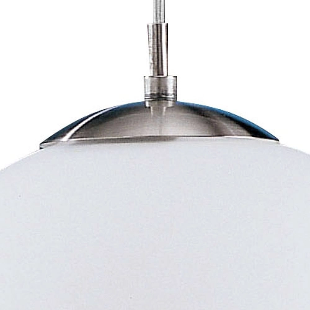 Hanglamp Rondo glas 30cm metaalgrijs met wit Eglo 9002759852634