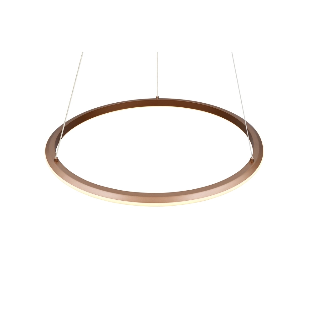 Hanglamp Amador mokka bruin Ø 75cm Trio 4017807664188