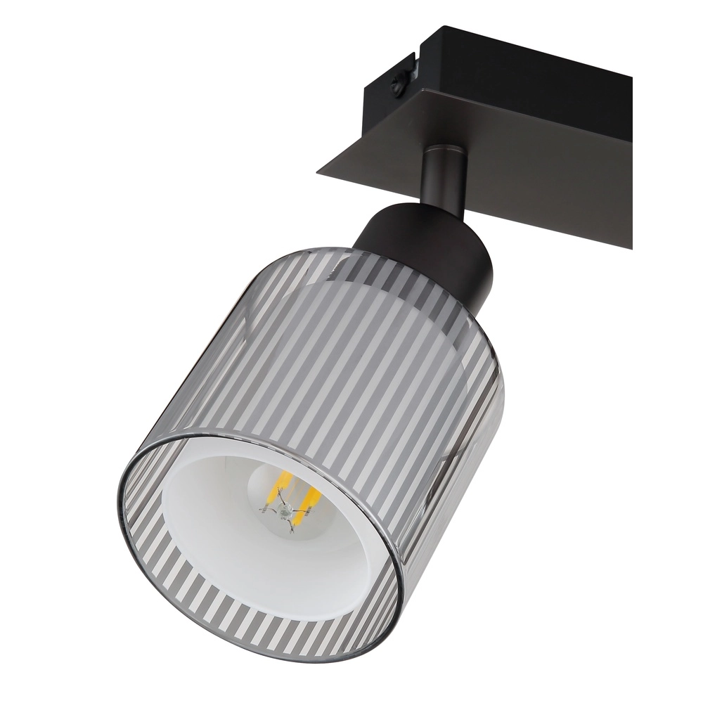 Design plafondlamp Villegas 2-lichts gunmetal Globo 9007371572946