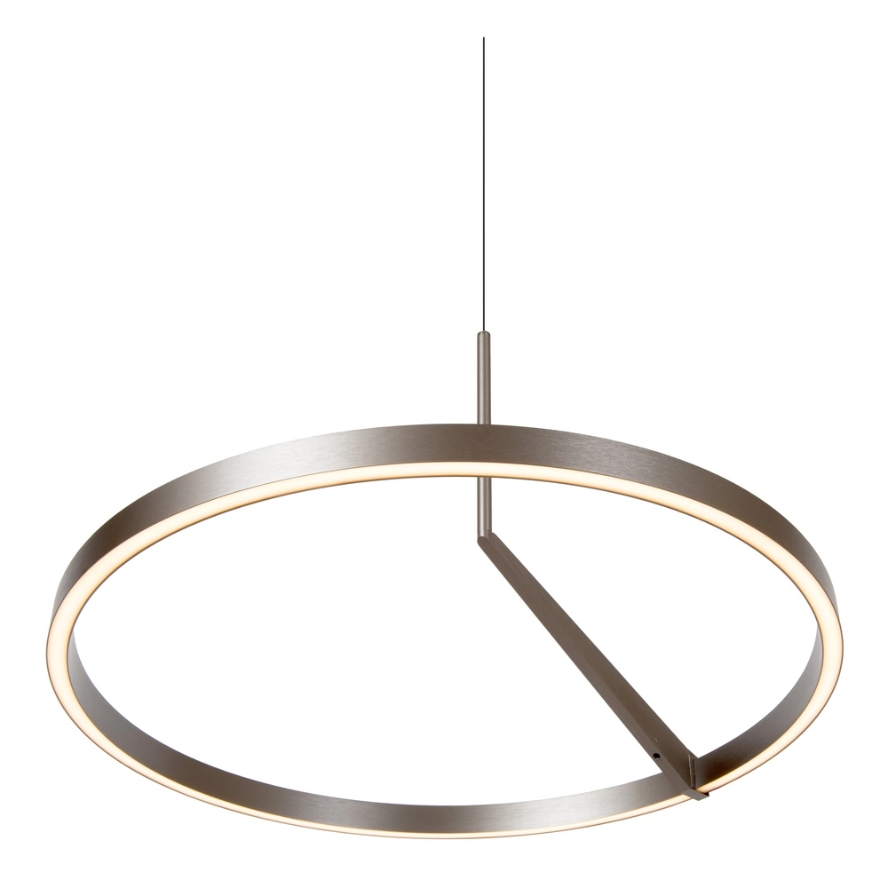Strakke led hanglamp Applause Geborsteld metaal - Ø 60cm Premium by Lucide 5411212221827