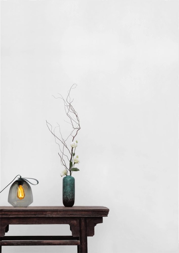 Tafellamp Porto Carry met Nicolette green glas Masterlight 8718121259307