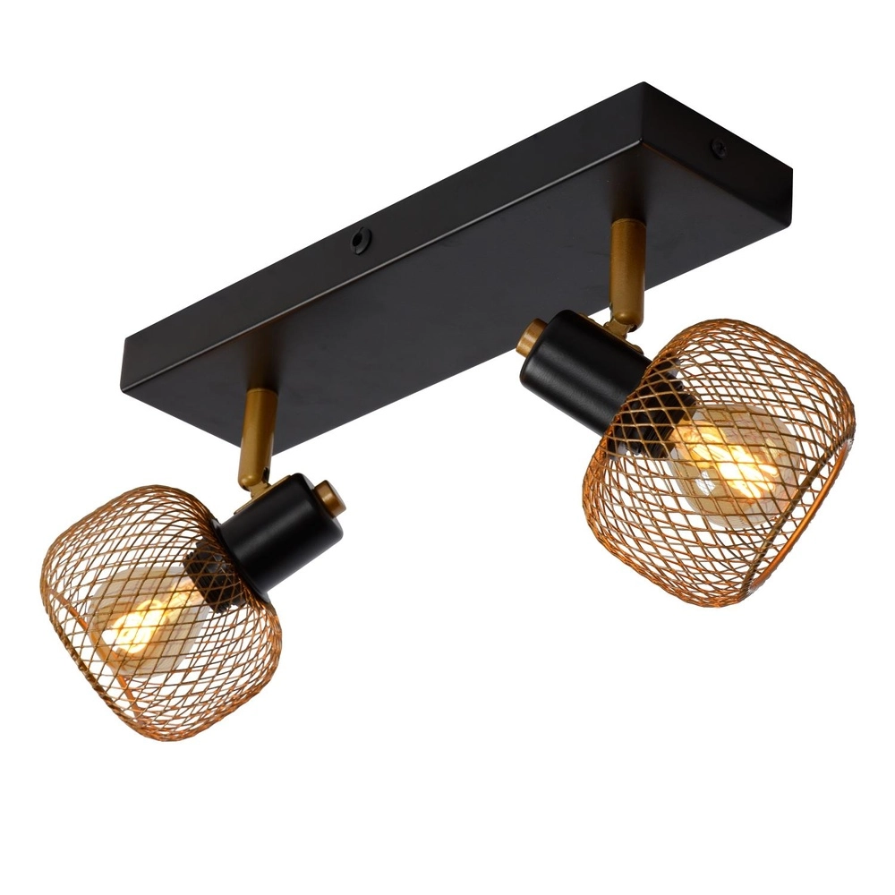Plafondlampje Maren 2-lichts goud Lucide 5411212771087