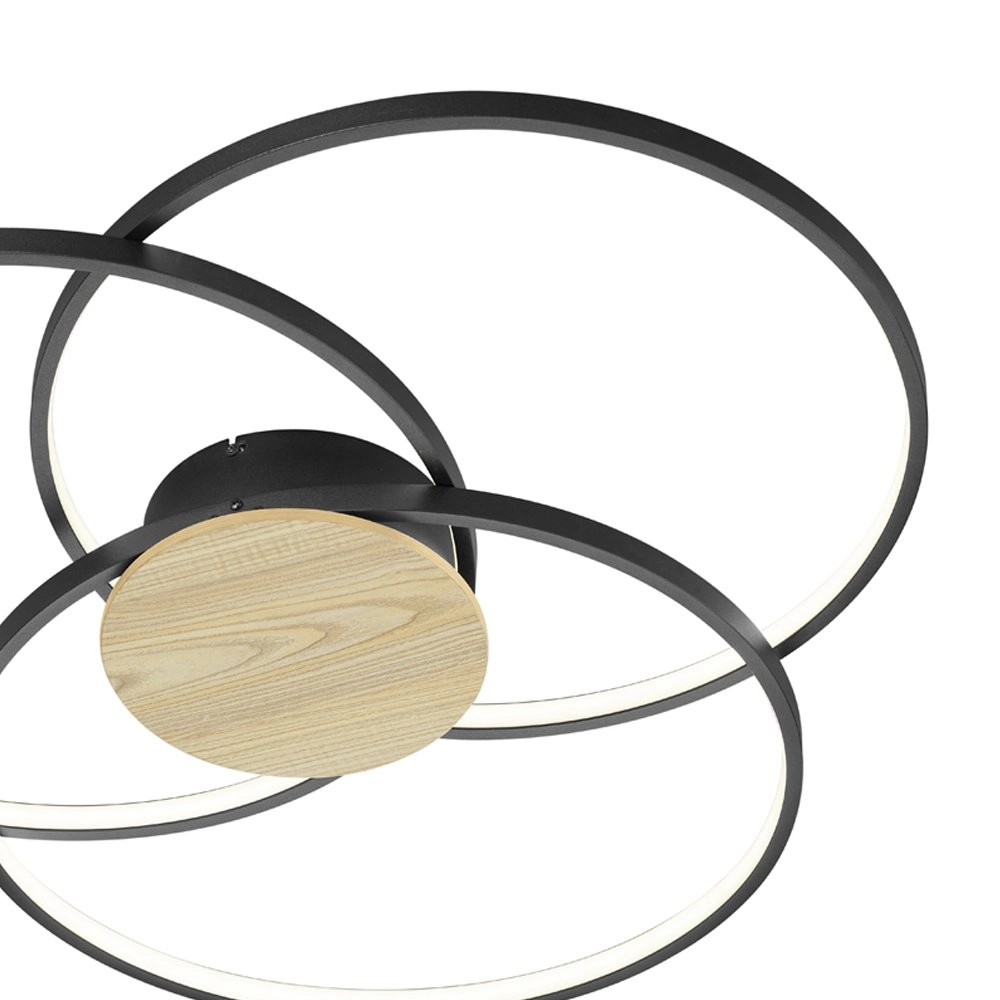 Moderne plafonnière Sedona Ø 80cm Trio 4017807441192