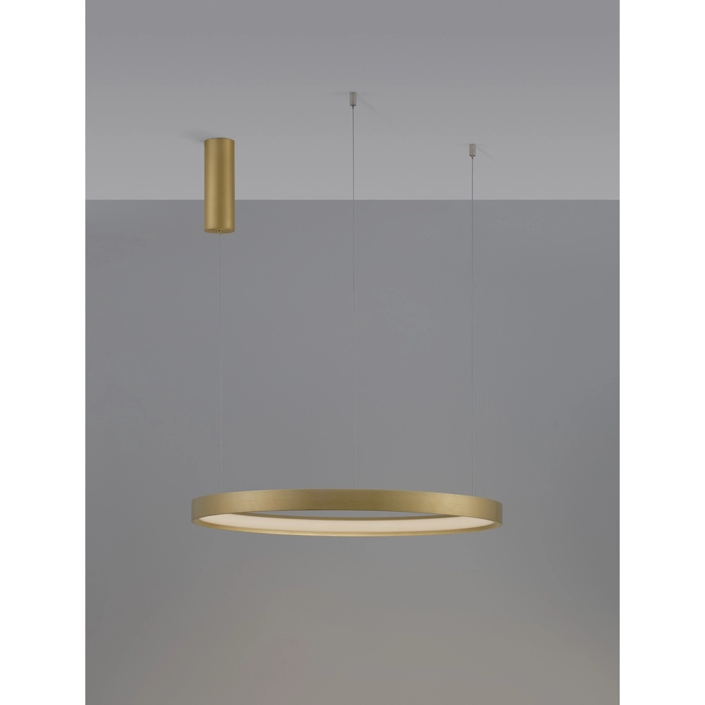 Ronde hanglamp Perrine goud Ø 60cm