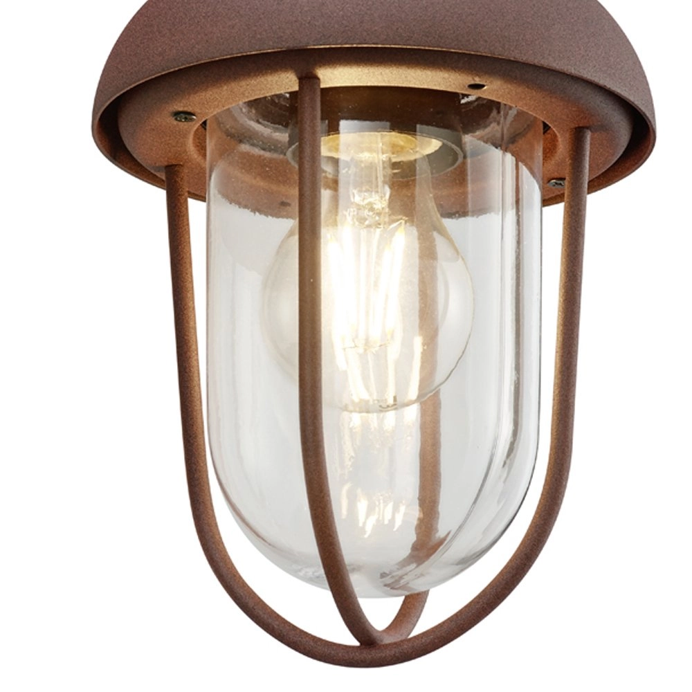 Roestbruine muurlamp Duero Trio 4017807445589