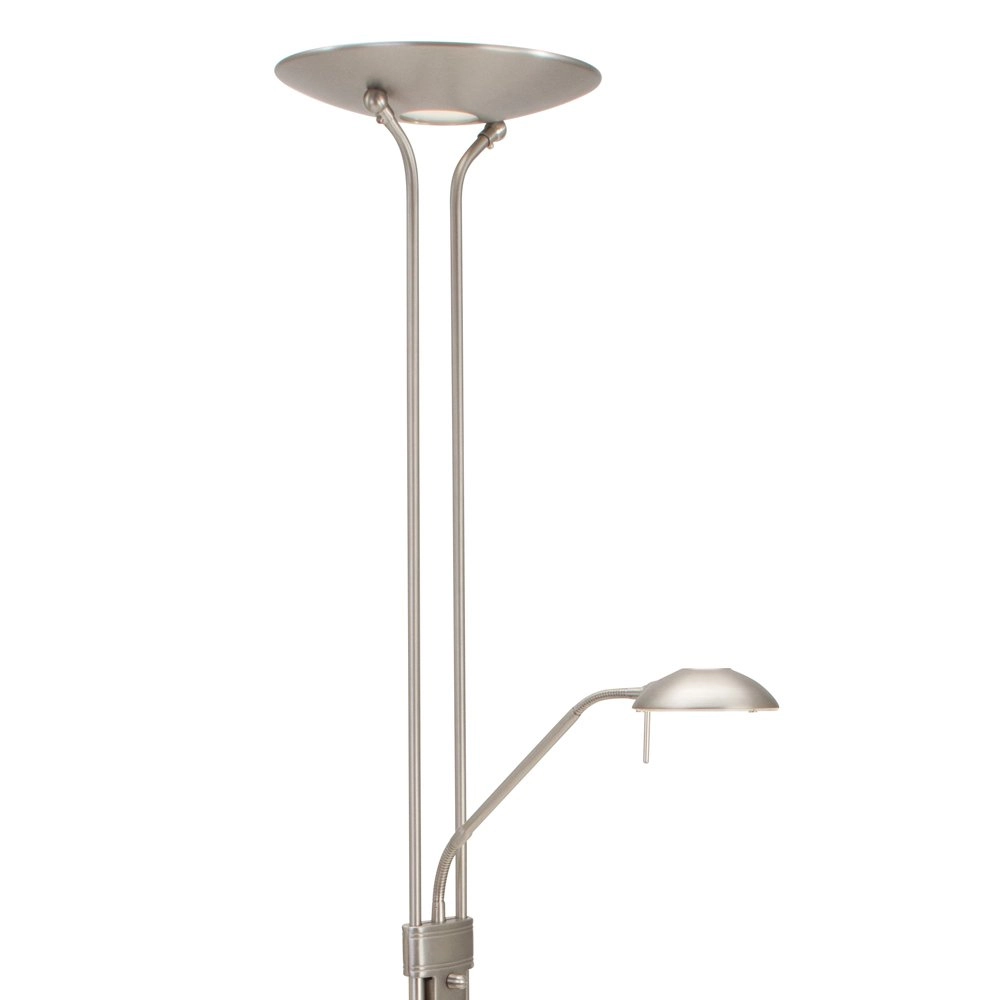 Vloerlamp Mexlite Up 180cm - 3000K metaalgrijs Steinhauer 8712746096354