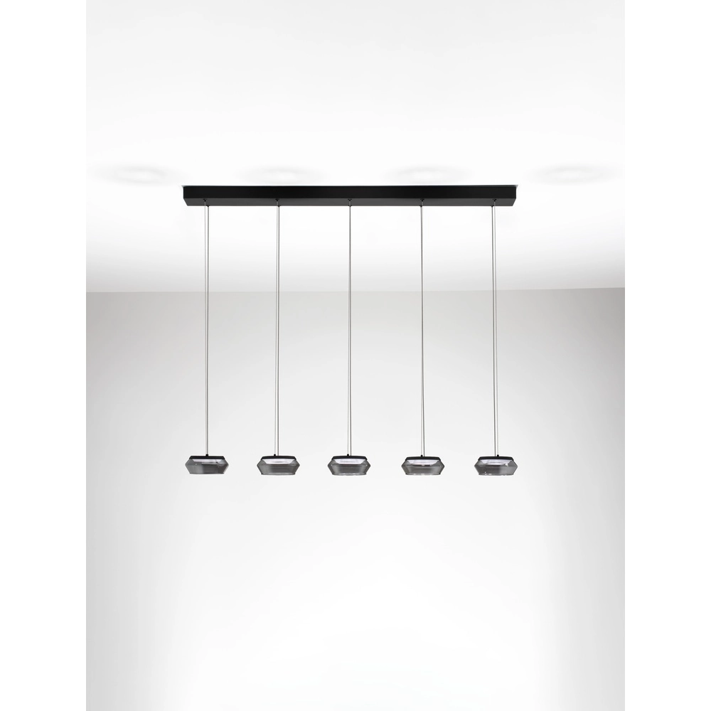 Strakke hanglamp Jailyn recht 5-lichts Lyora 5212017468413