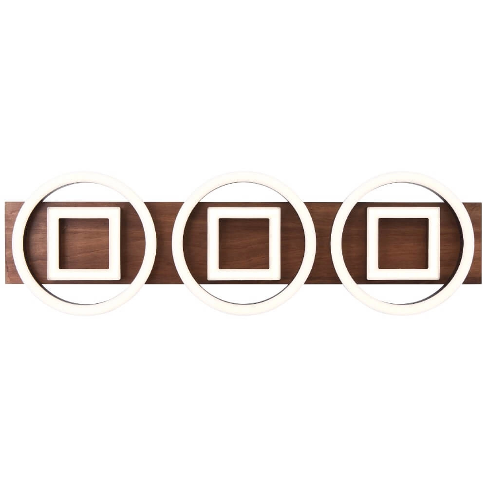 Unieke plafondlamp Maureen zwart met hout Brilliant 4004353435256