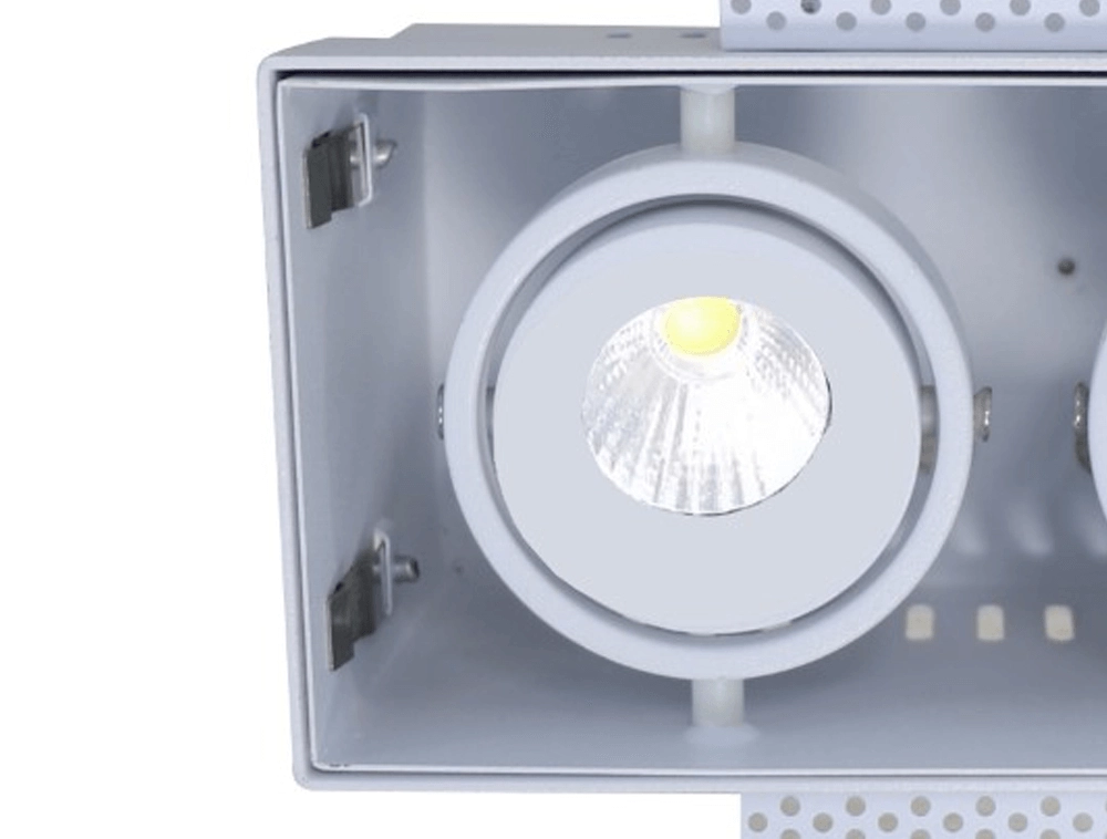 Trimless inbouwspot Trofa 2-lichts wit Artdelight 8719831736096