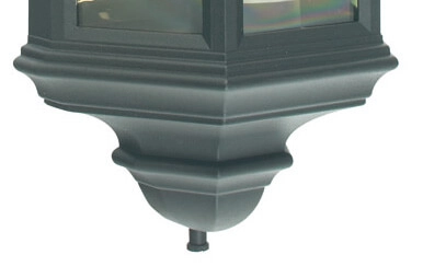 Klassieke wandlamp Mezza Zwart Franssen 7042891690062