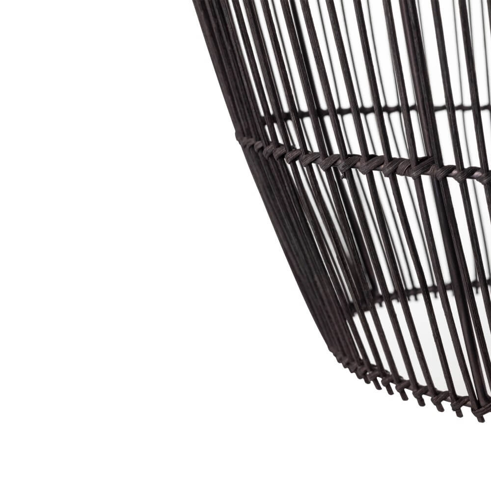 Rotan hanglamp Haiti S Ø 43cm zwart Lyora 5903139111669