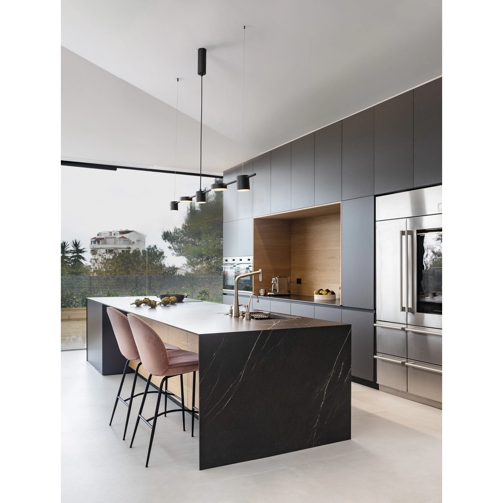 Zwarte hanglamp Nordik design 127cm Lyora 5212017440709