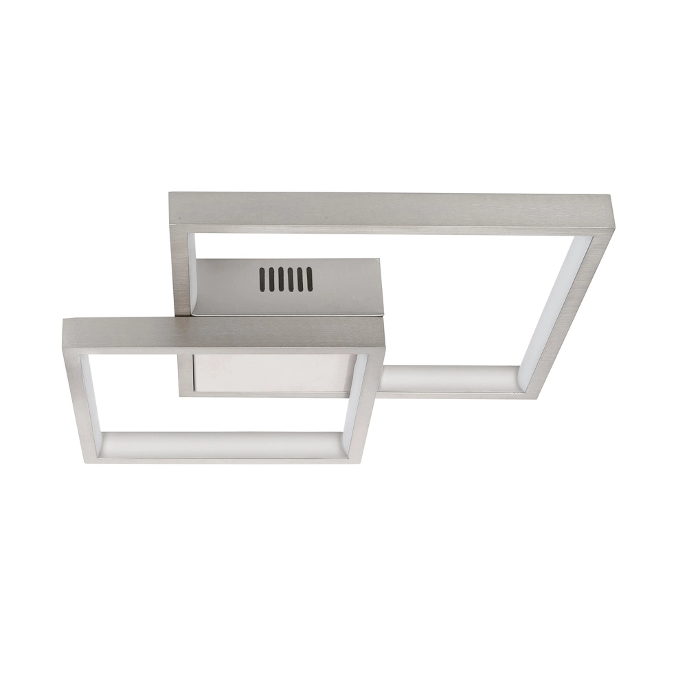 Design plafondlamp Piazza nikkel 32 x 32cm