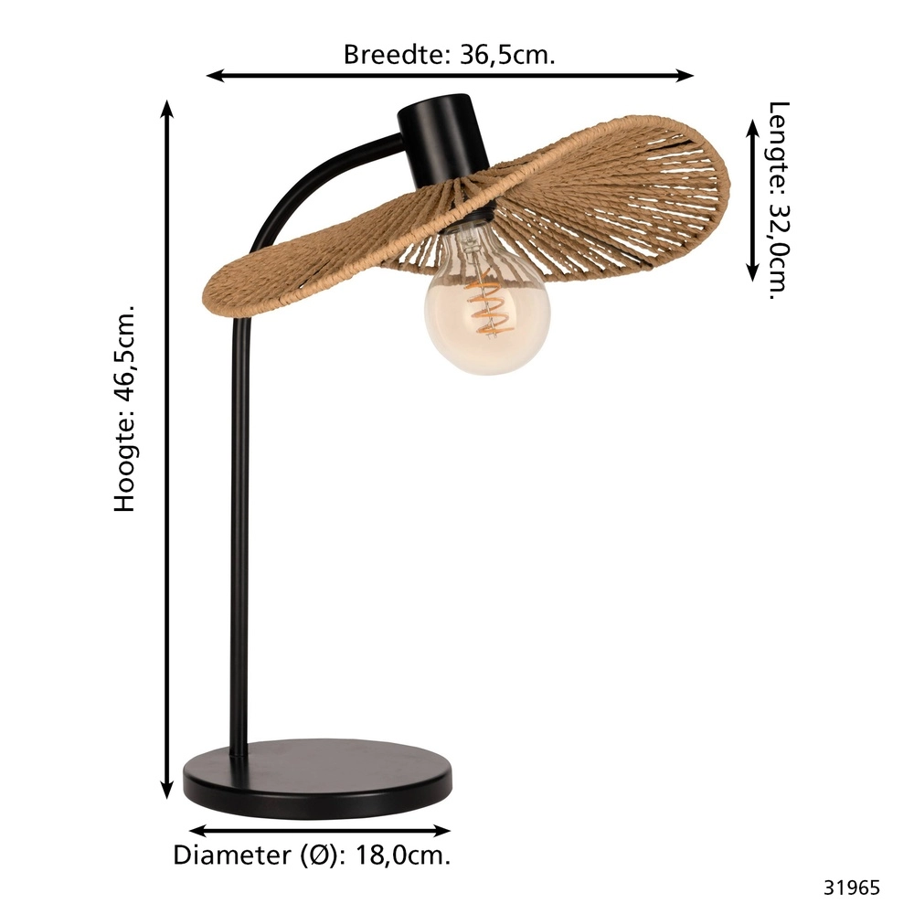 Rotan tafellamp Siruela Eglo 9002759319656