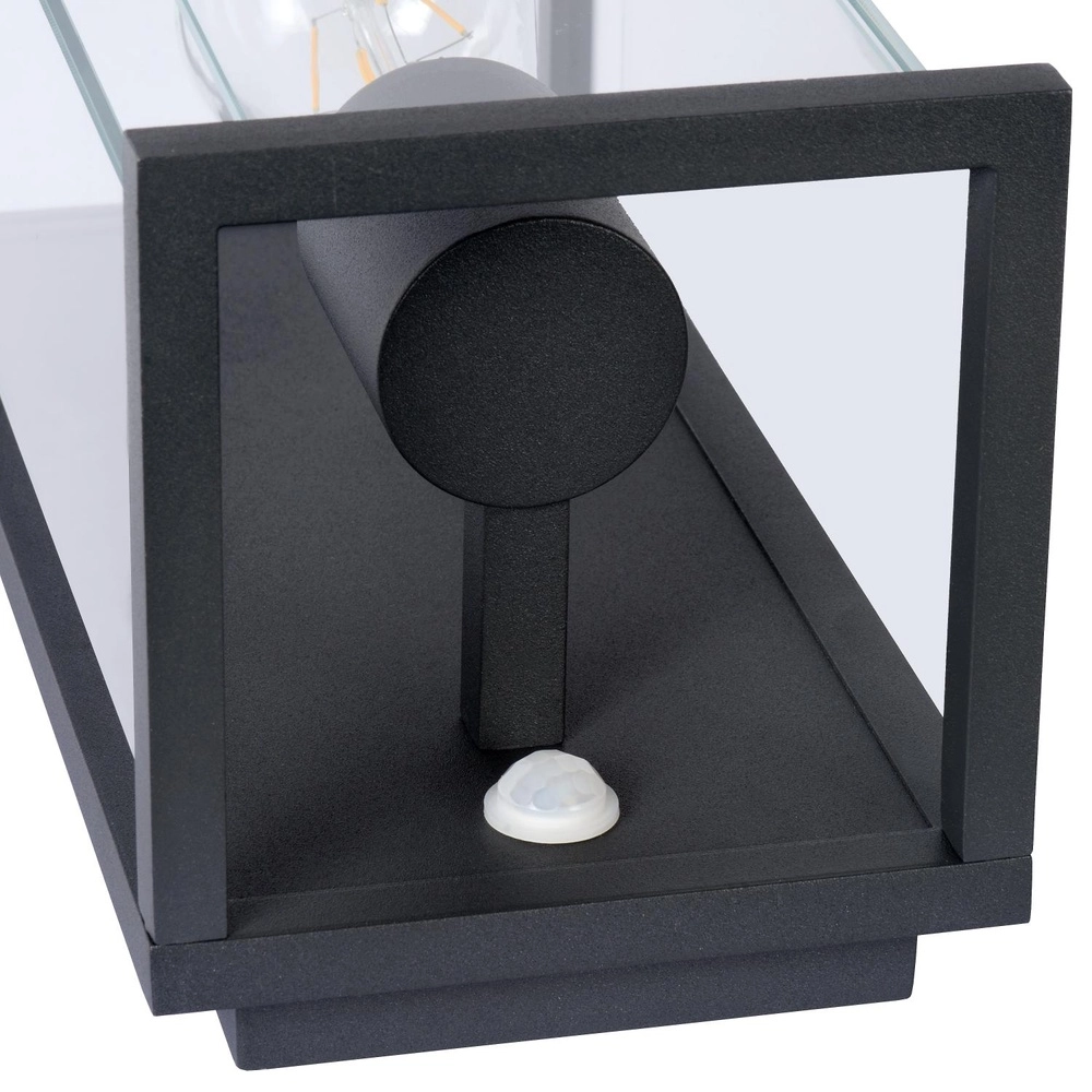 Strakke wandlamp Claire met sensor antraciet Lucide 5411212271563