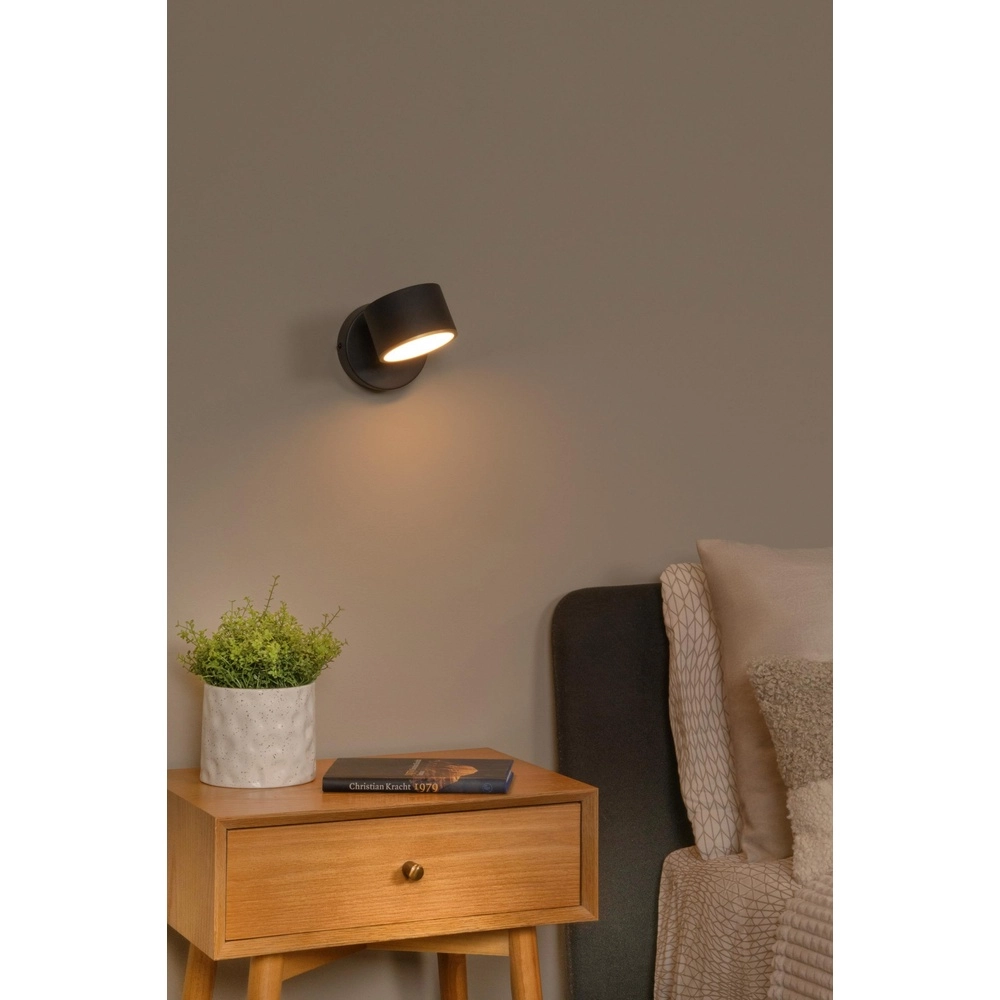 Wandlamp Gian zwart Lucide 5411212441997