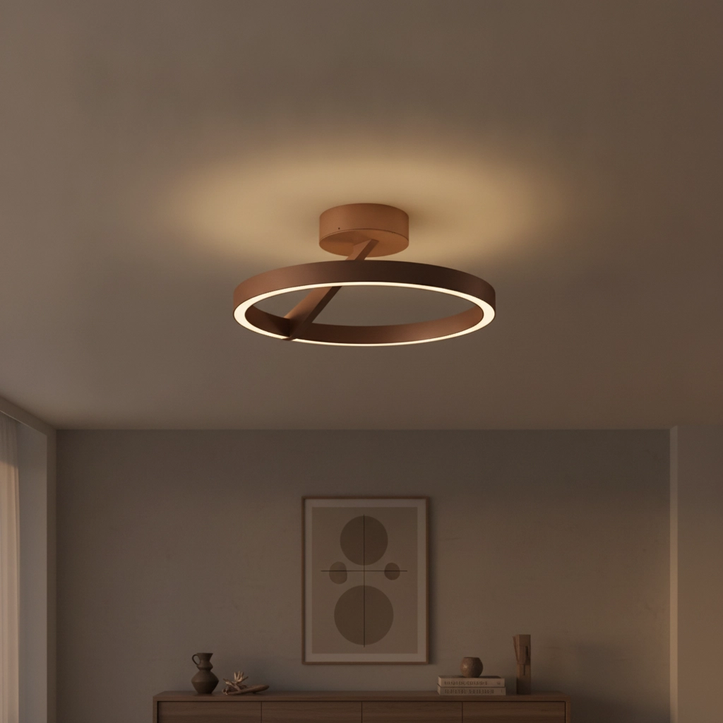 Design plafondlamp Oregon Ø 33cm - Brons geborsteld