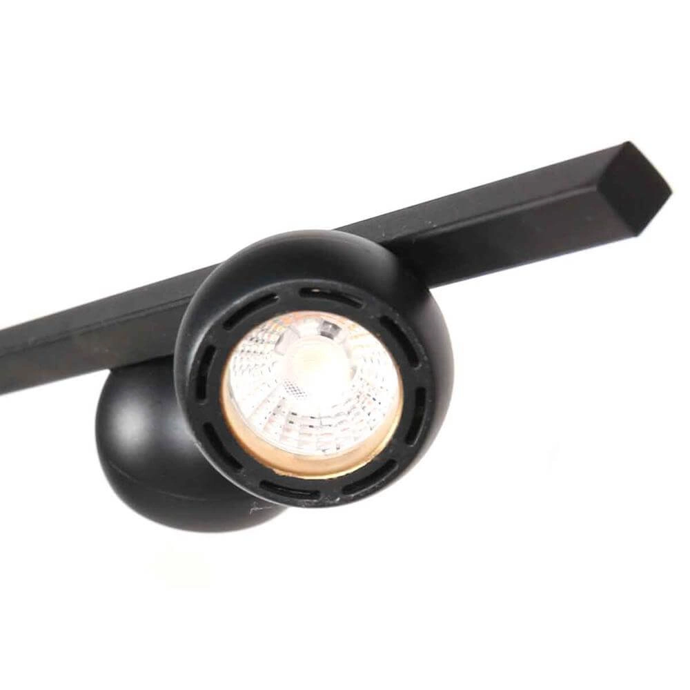 6-lichts hanglamp Marcadore recht zwart Steinhauer 8712746176643