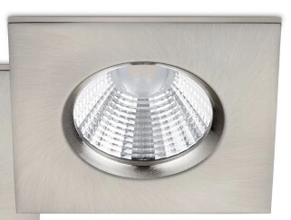 Badkamer inbouwspots Zagros (3x) met led vierkant grijs Trio 4017807376913