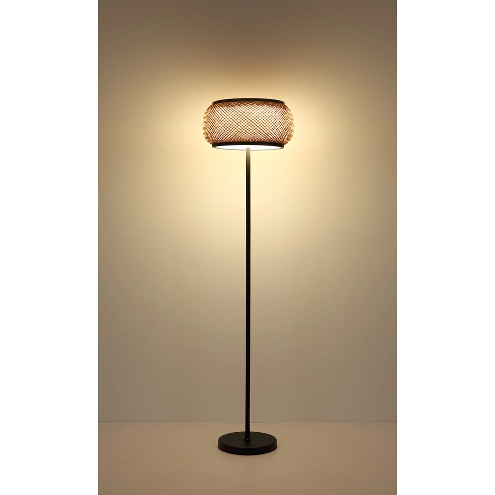 Vloerlamp Bambora met bamboe Ø 38cm Globo 9007371569861