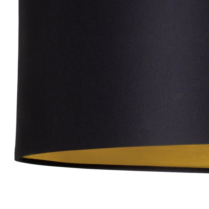 Landelijke hanglamp Maserlo 78cm zwart met goud Eglo 9002759316112