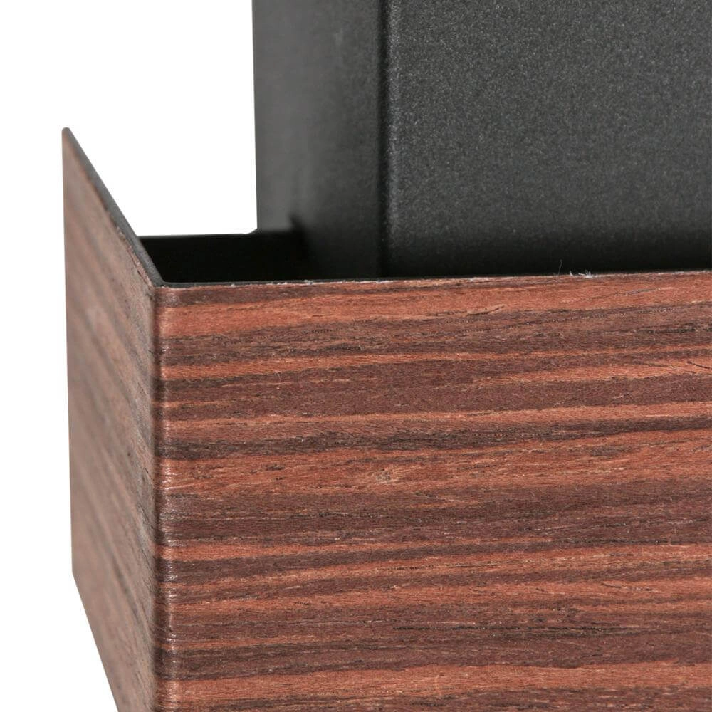 Wandlamp Muro zwart met hout S Steinhauer 8712746177749